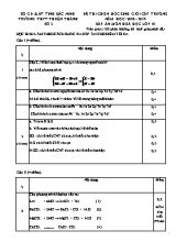 Đáp án đề thi chọn học sinh giỏi cấp trường môn Hóa học Lớp 10 - Năm học 2018-2019 - Trường THPT Thuận Thành 2
